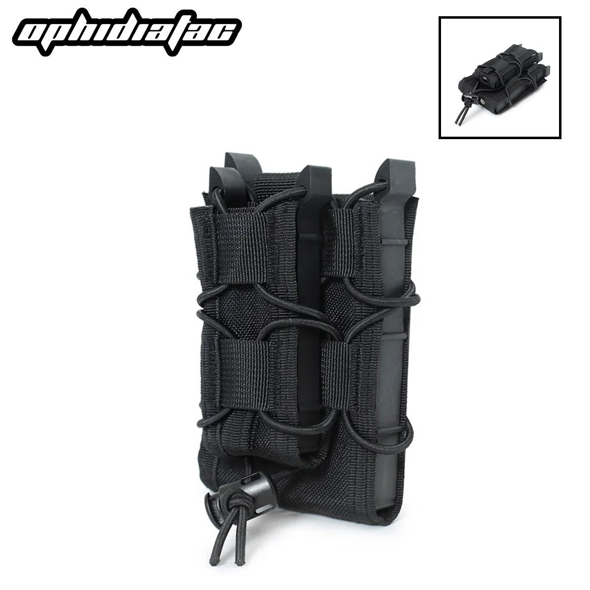 Molle Mag Pouch Double Magazine 5.56 9Mm - Kantong Majalah 5.56 9Mm AK AR