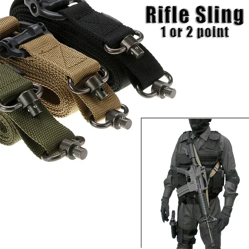 Tactical Sling 2 Point Quick Adjust Rifle - 1 buah tali senapan taktis MS4