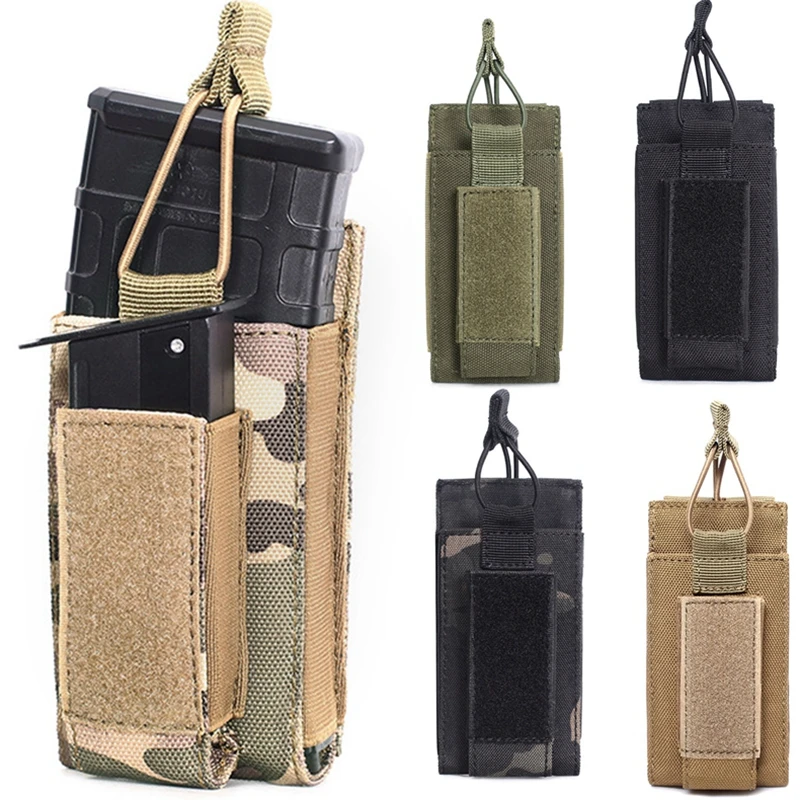 Molle Mag Pouch Double Magazine 5.56 9Mm - Kantong Magazen Taktis 5.56 untuk Berburu,