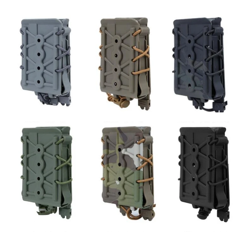 Molle Mag Pouch Double Magazine 5.56 9Mm - Kantong majalah Molle Taktis 9mm 45ACP