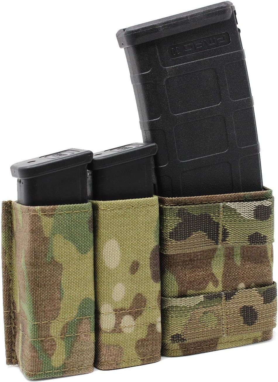 Molle Mag Pouch Double Magazine 5.56 9Mm - Kantong Magazen 5.56 Ganda, Kantong Magazen