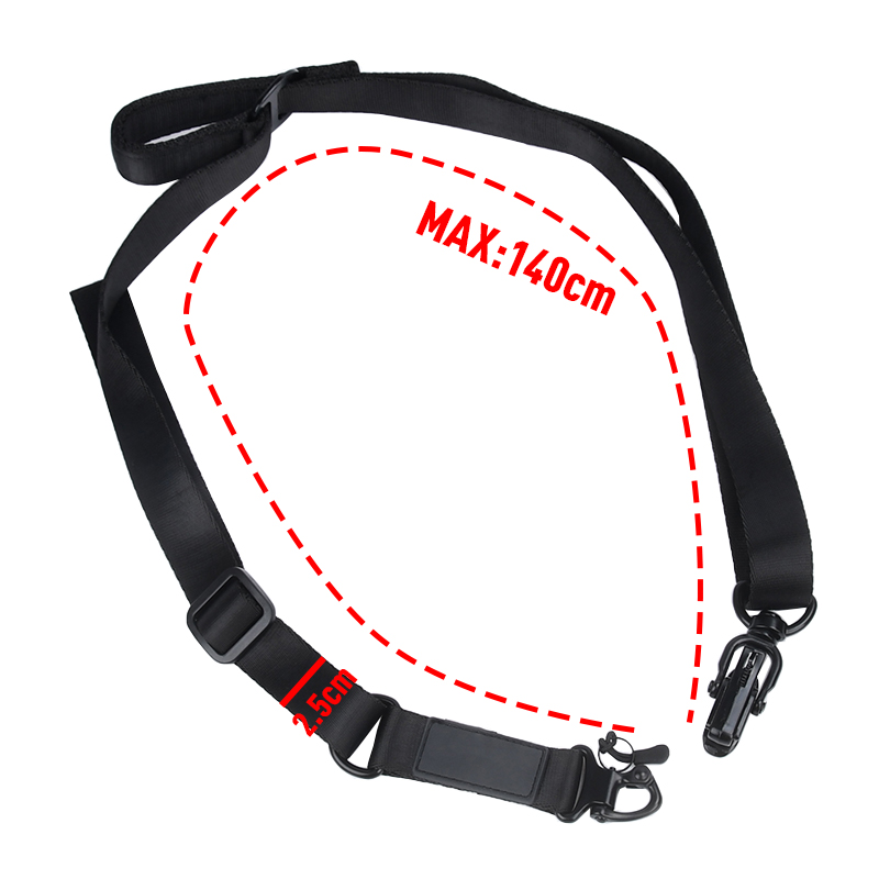 Tactical Sling 2 Point Quick Adjust Rifle - Tali Senjata Taktis dengan Sistem Lepas