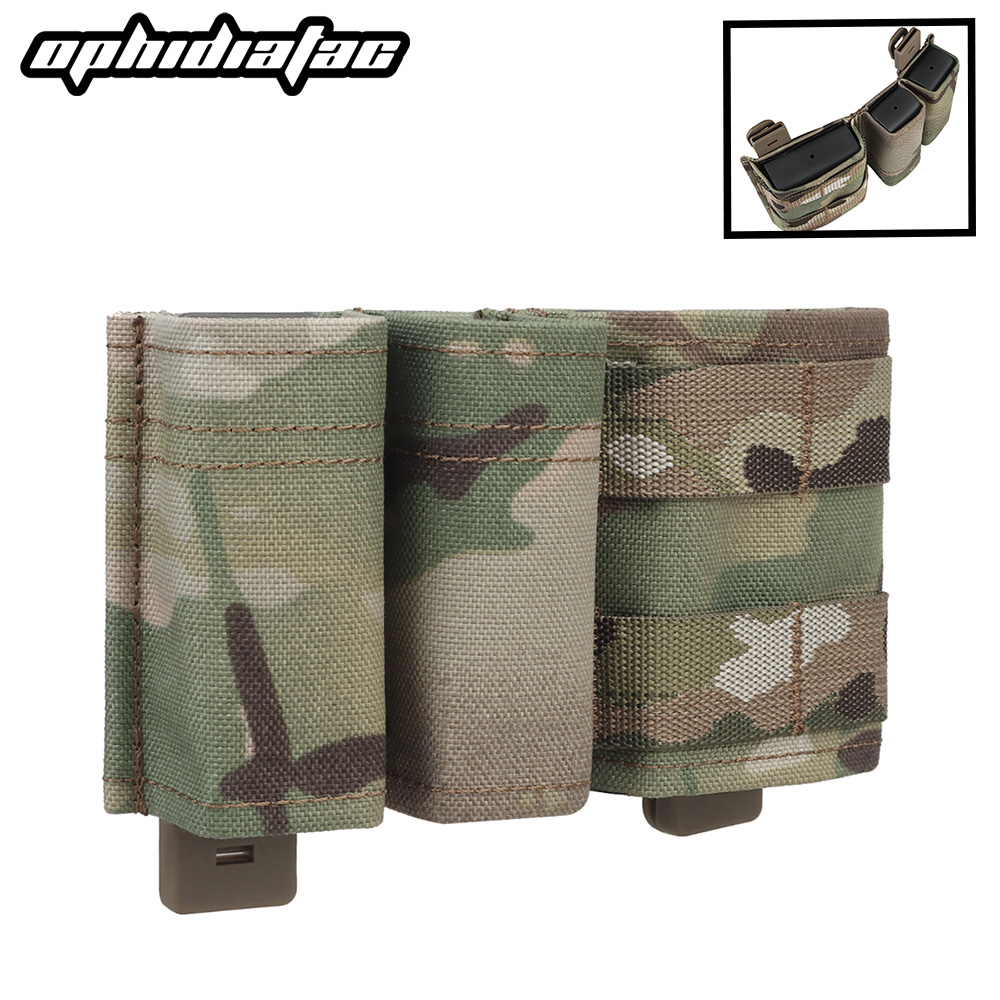 Molle Mag Pouch Double Magazine 5.56 9Mm - OPHIDIAN kantung sampah ganda, sarung senter