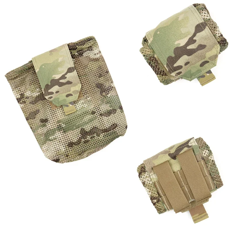 Tactical Dump Pouch Foldable Drop Bag - Kantong Penyimpanan Airsoft Taktis EDC Molle