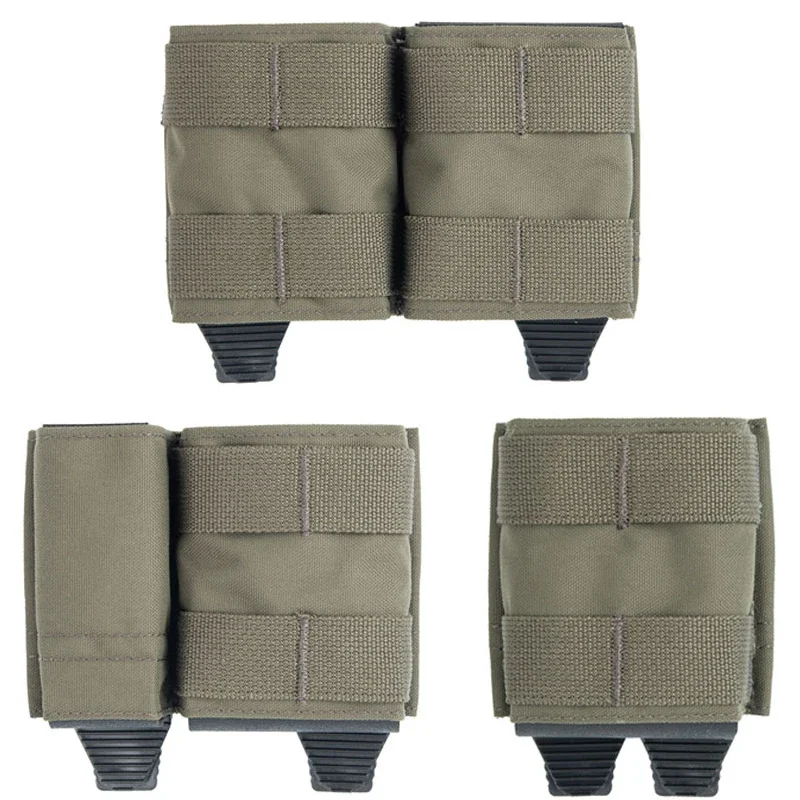 Molle Mag Pouch Double Magazine 5.56 9Mm - Kantong Majalah Taktis 5.56 untuk Rompi