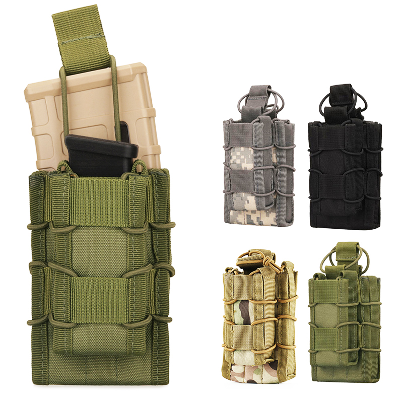 Molle Mag Pouch Double Magazine 5.56 9Mm - 5.56 9mm kantong majalah AK AR