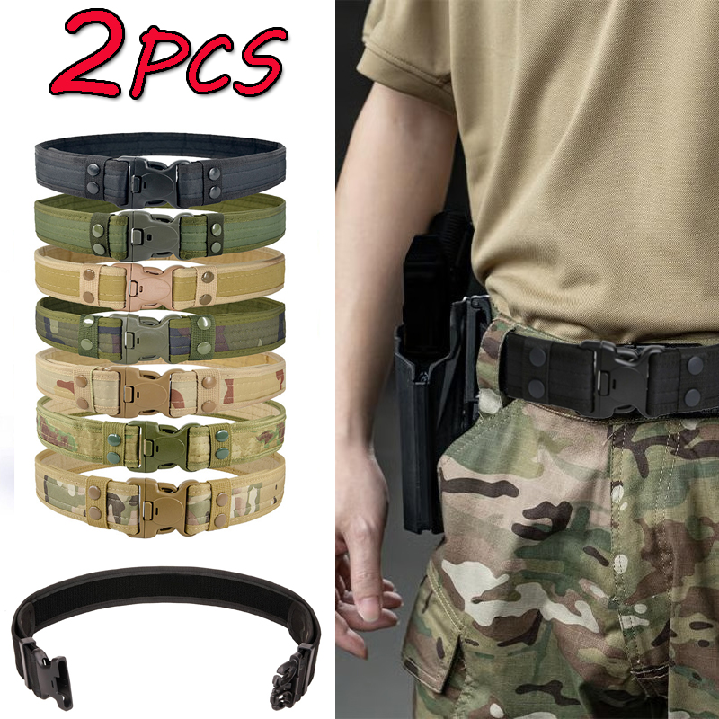 Sabuk Taktis Kamuflase Sabuk M - Tactical Combat Belt Quick Release Buckle ulasan dan harga