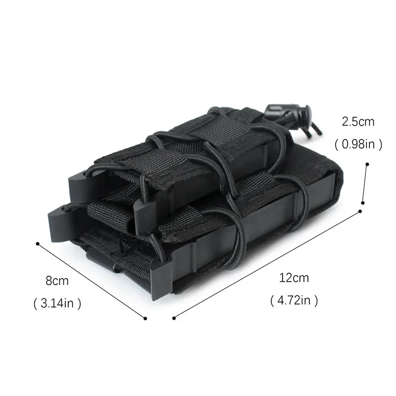 5.56 9mm Kantong Majalah Molle - Molle Mag Pouch Double Magazine 5.56 9Mm ulasan dan harga