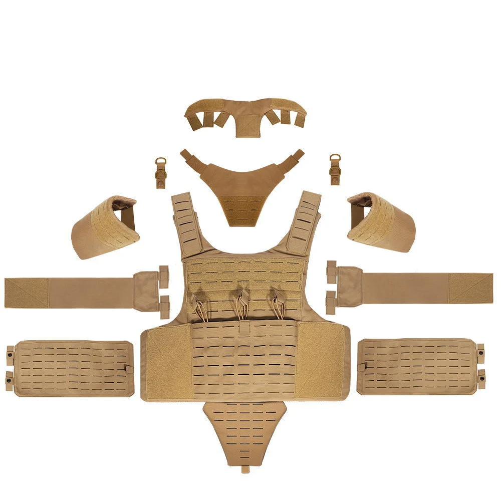 1000D rompi taktis sistem Moll - Molle Tactical Vest Military Laser Cut ulasan dan harga