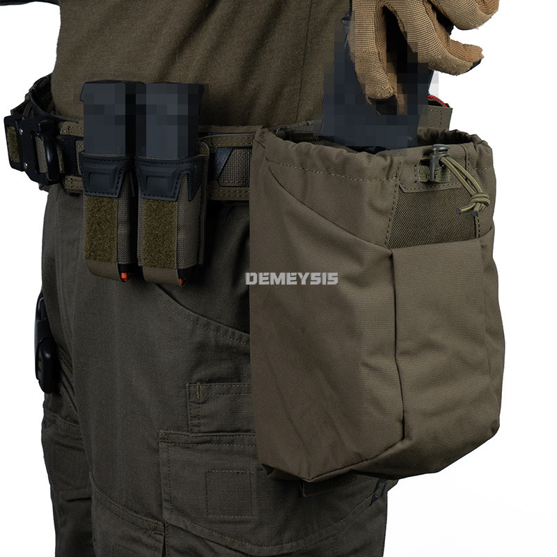 Tas Dump Lipat Taktis MOLLE, T - Tactical Dump Pouch Foldable Drop Bag ulasan dan harga