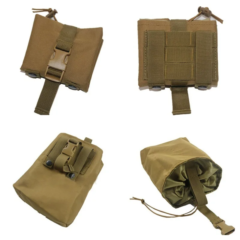 Lipat taktis majalah Molle Dum - Tactical Dump Pouch Foldable Drop Bag ulasan dan harga