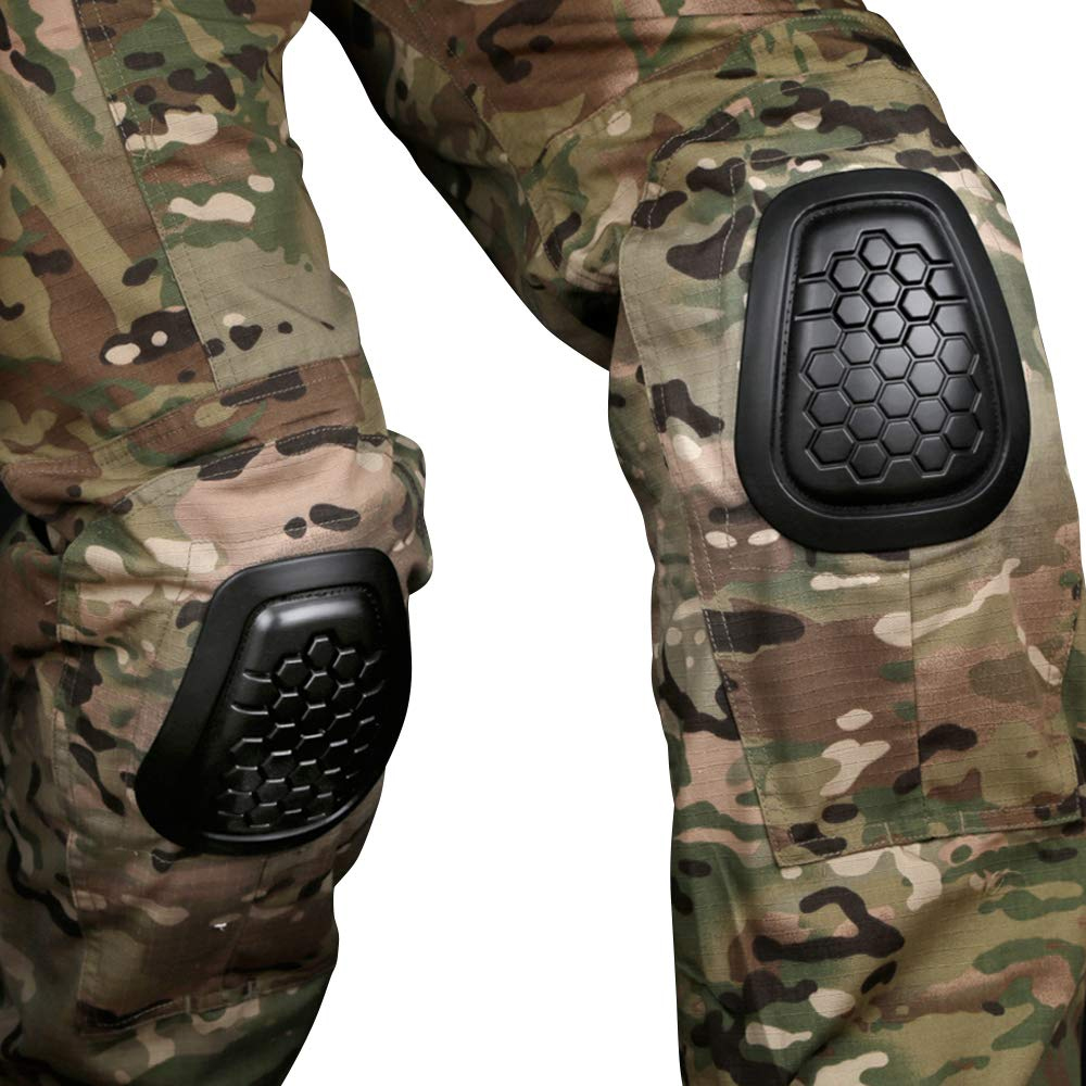 4 Buah/Set Set Bantalan Siku B - Combat Knee Pads Elbow Pads Set Military ulasan dan harga