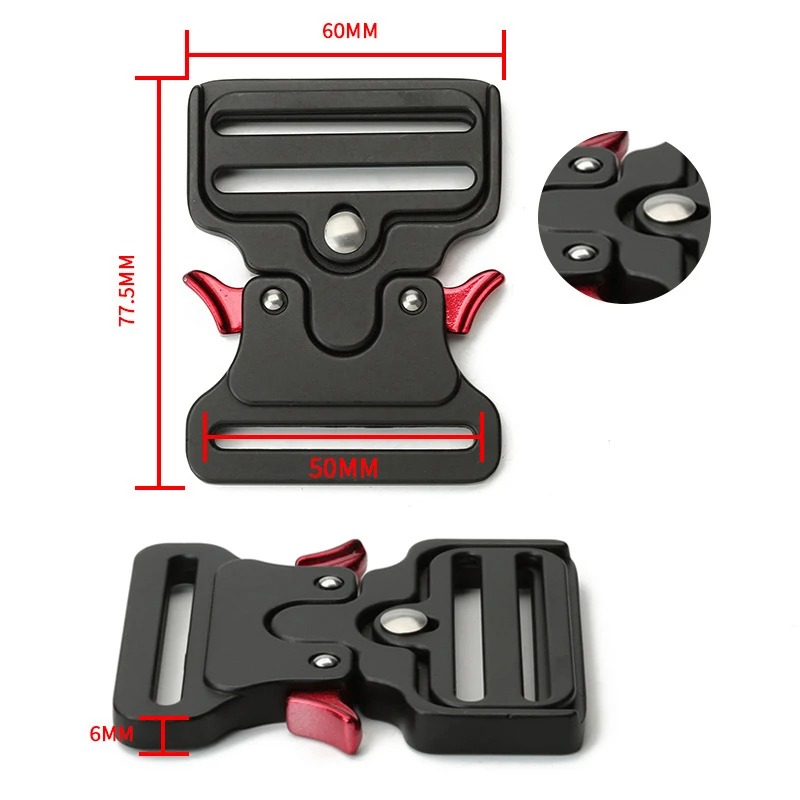 Gesper Sabuk Taktis 50Mm Pria, - Tactical Combat Belt Quick Release Buckle ulasan dan harga