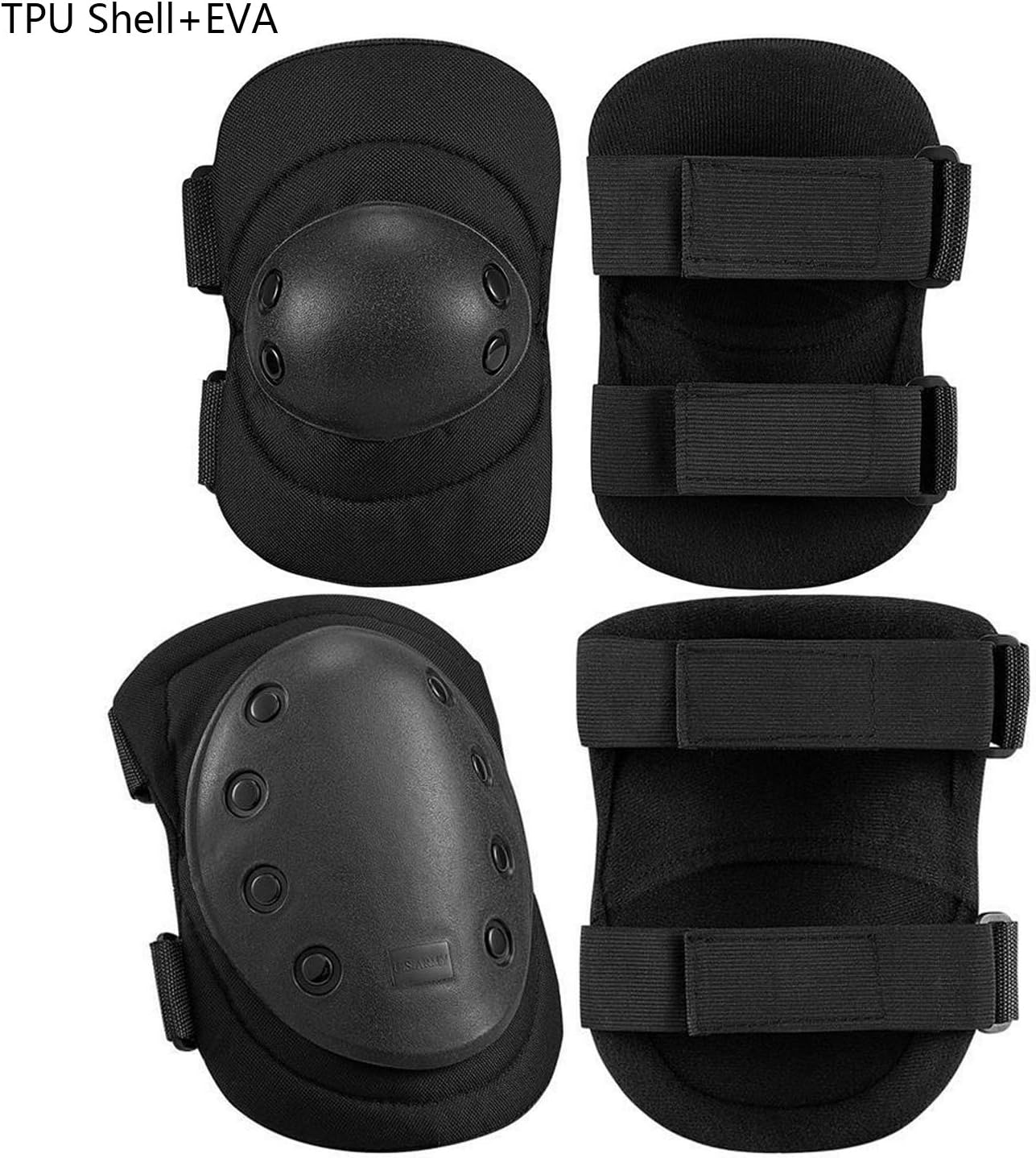 Bantalan pelindung lutut takti - Combat Knee Pads Elbow Pads Set Military ulasan dan harga