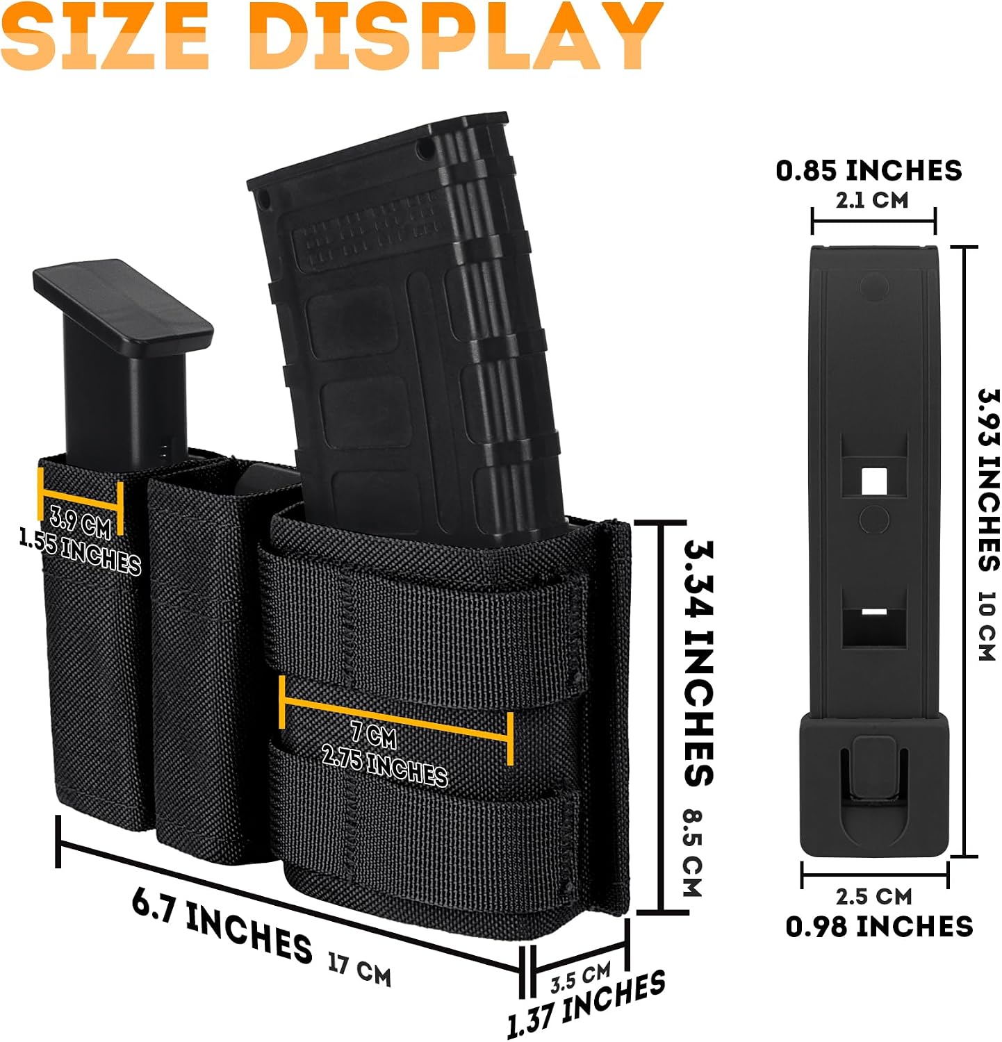 Kantong Magazen 5.56 Ganda, Ka - Molle Mag Pouch Double Magazine 5.56 9Mm ulasan dan harga