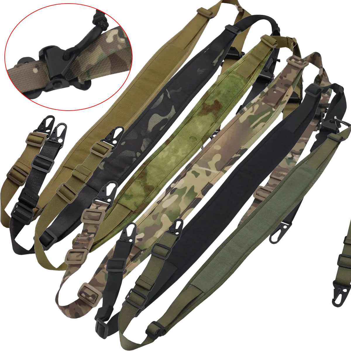 Tali Selempang Senapan Taktis  - Tactical Sling 2 Point Quick Adjust Rifle ulasan dan harga