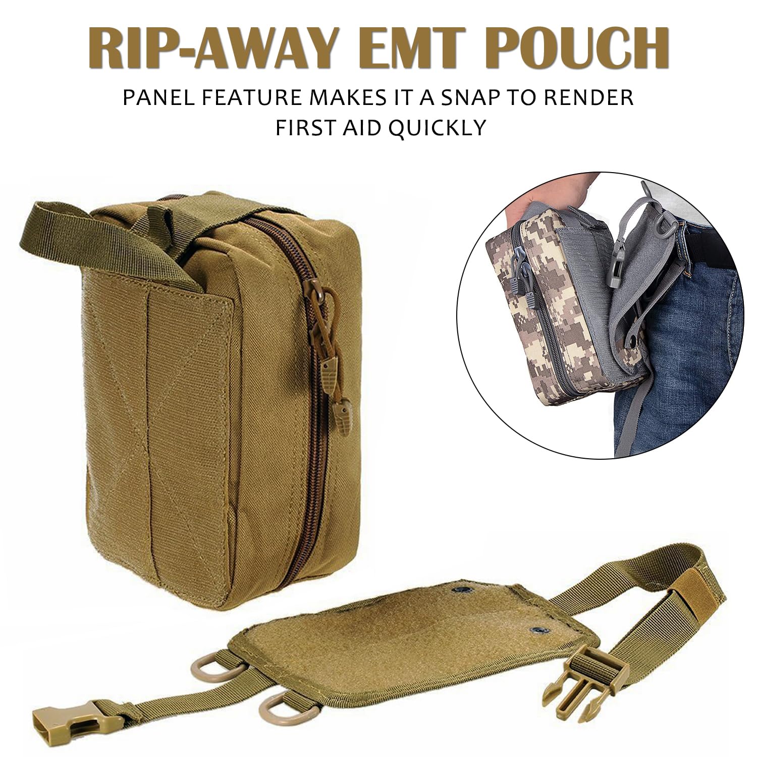 Tas P3K Kosong Molle ifak Pouc - Tactical Med Kit Pouch Ifak Rip Away ulasan dan harga