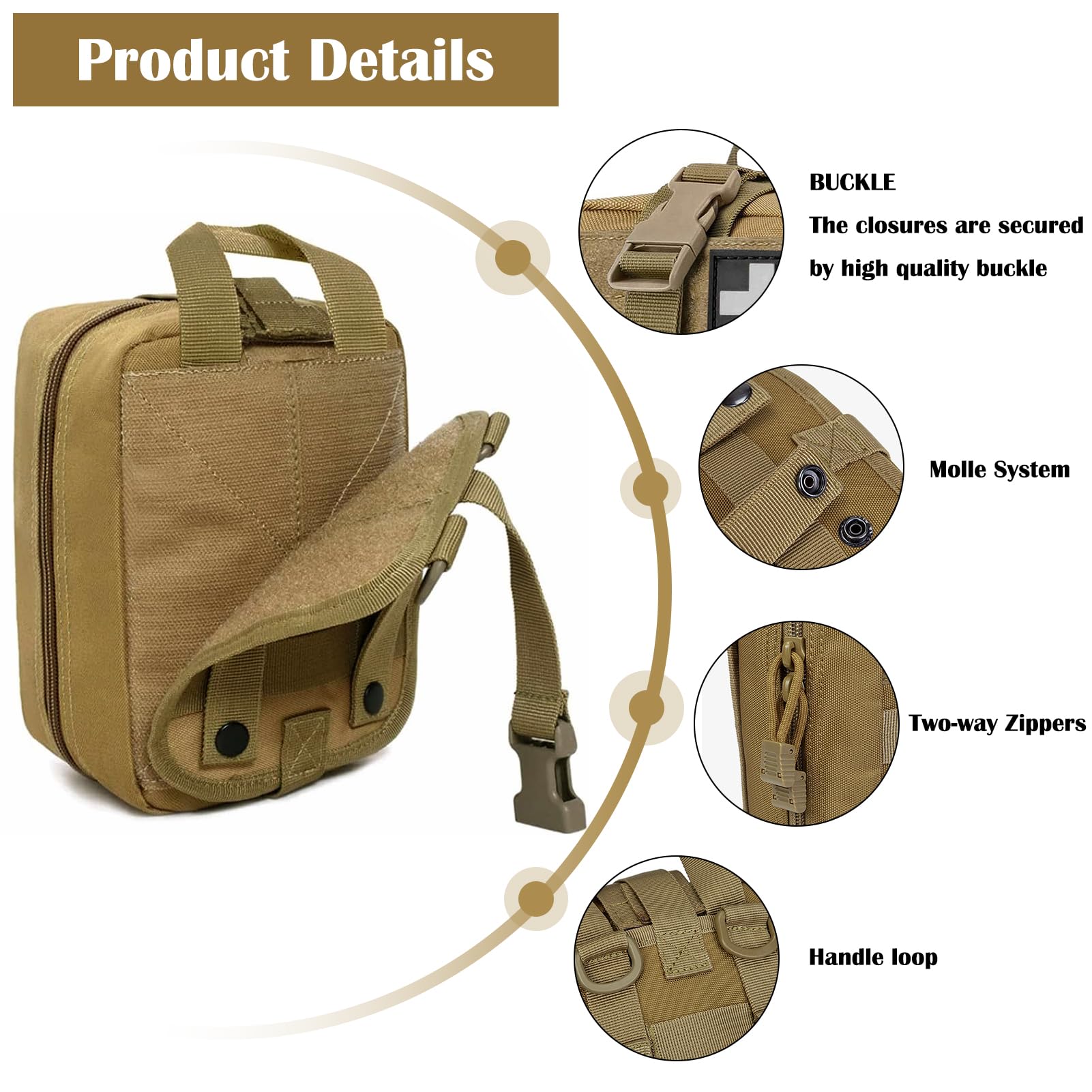 Tas P3K Kosong Molle ifak Pouc - Tactical Med Kit Pouch Ifak Rip Away ulasan dan harga