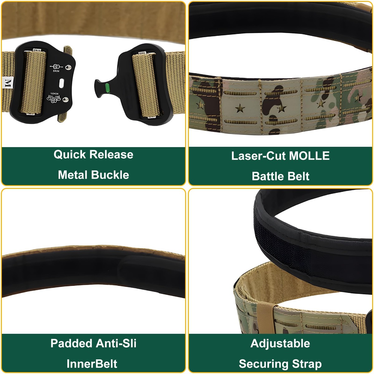 Sabuk Taktis Militer Gesper Lo - Tactical Combat Belt Quick Release Buckle ulasan dan harga