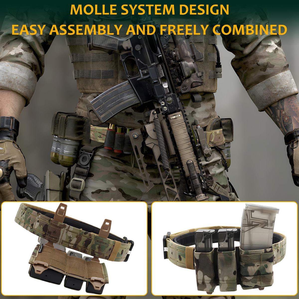 Sabuk Taktis Militer Gesper Lo - Tactical Combat Belt Quick Release Buckle ulasan dan harga