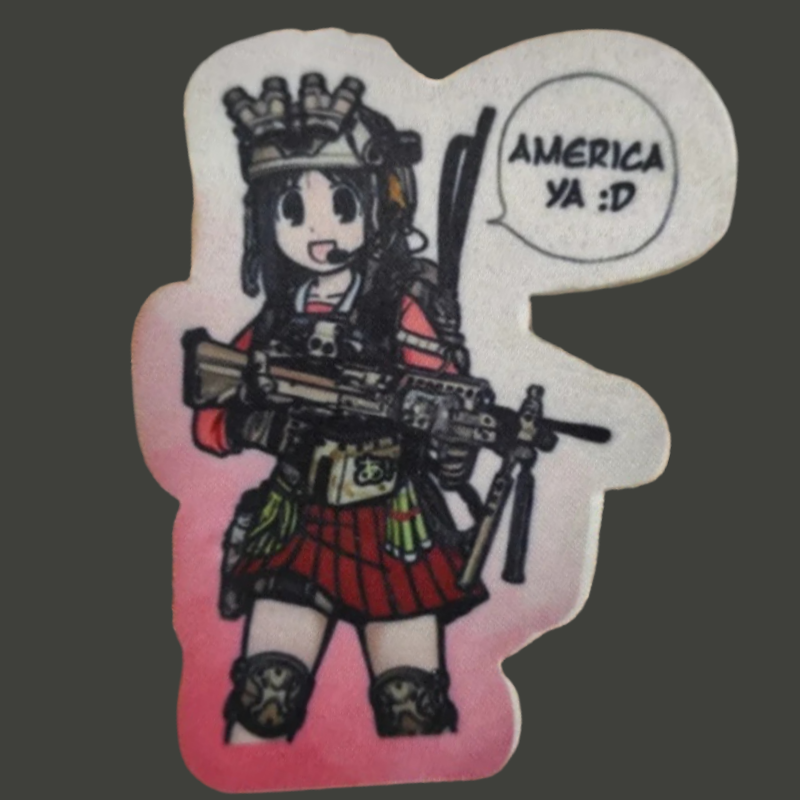 Gadis Anime Taktis Patch Milit - Patch Morale Tactical Military Hook Loop ulasan dan harga