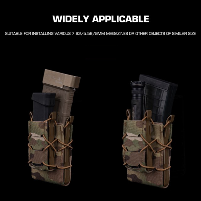 Kantong Majalah Ganda 5.56 + 9 - Molle Mag Pouch Double Magazine 5.56 9Mm ulasan dan harga