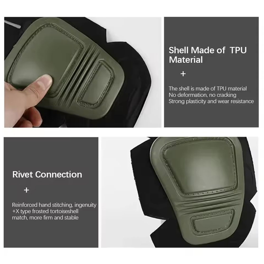 Pelindung Lutut Pelindung Siku - Combat Knee Pads Elbow Pads Set Military ulasan dan harga