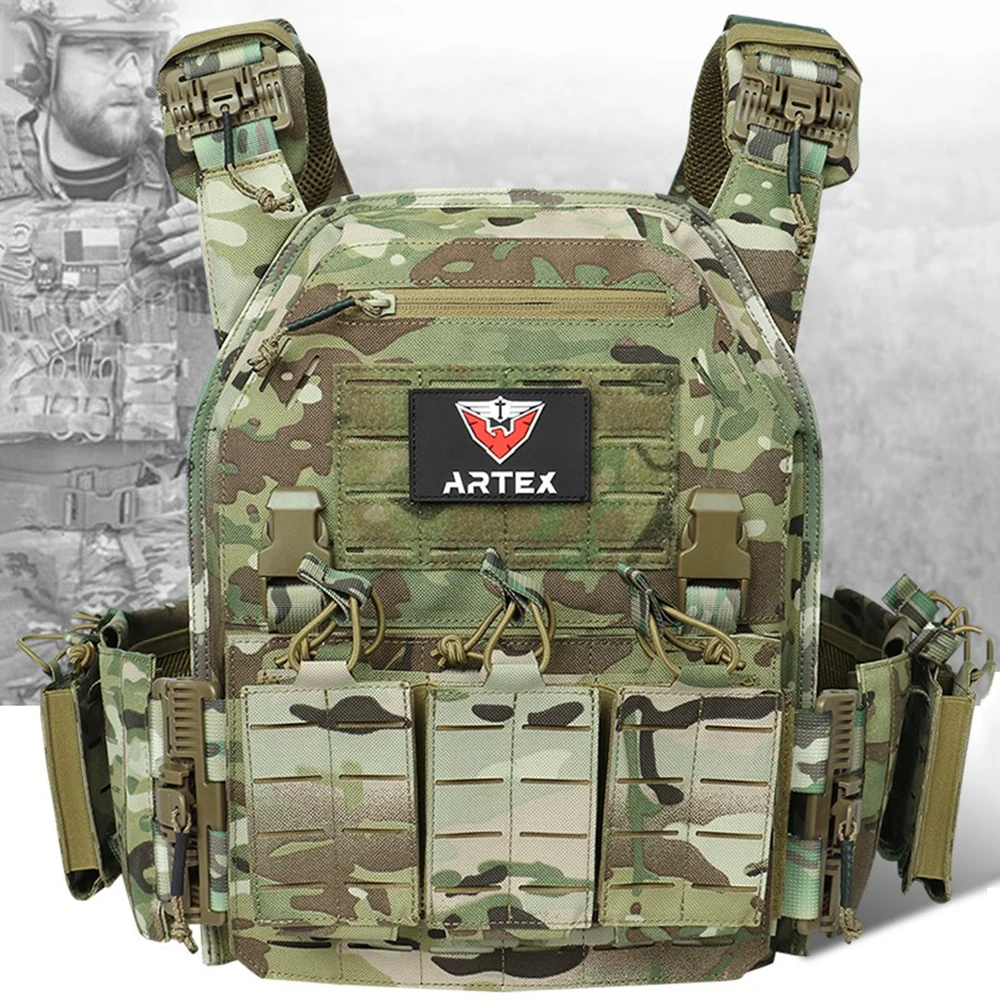 Rompi taktis pembawa pelat hij - Tactical Plate Carrier Vest Quick Release ulasan dan harga