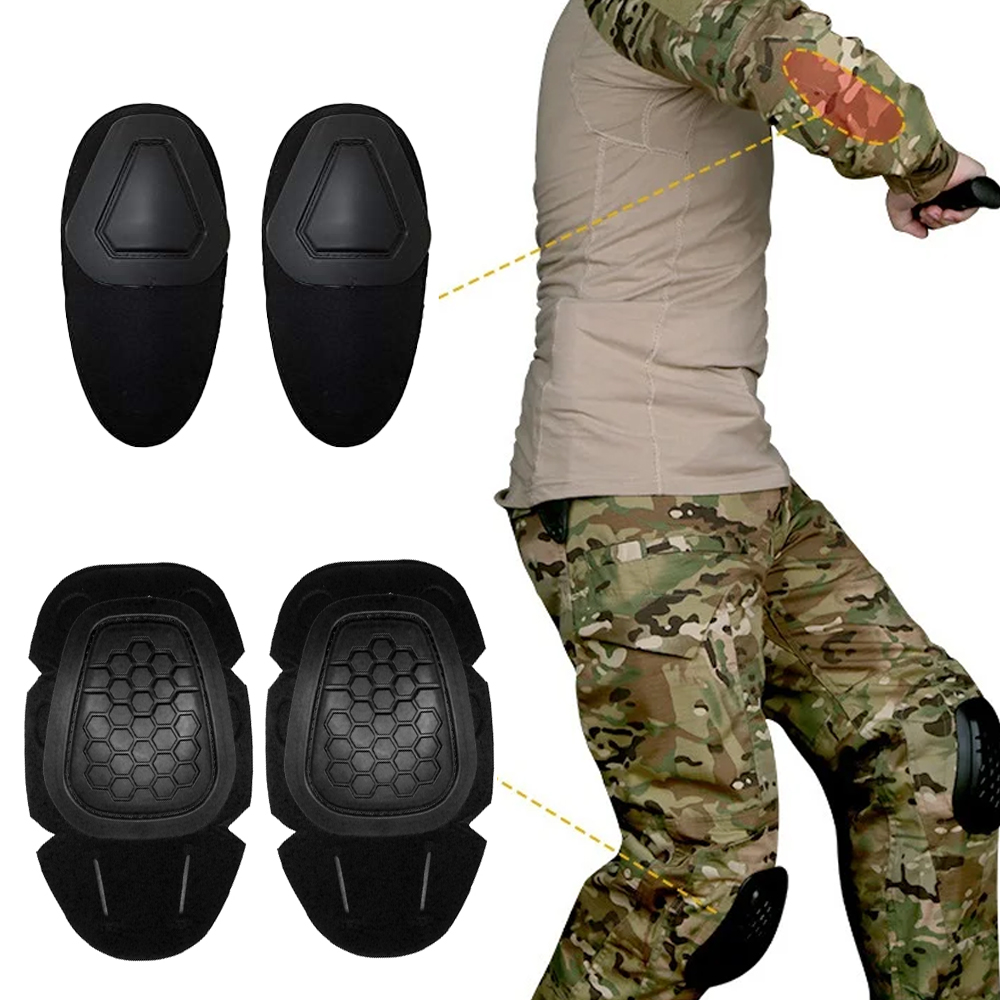 4Pcs/Set Pelindung Lutut Takti - Combat Knee Pads Elbow Pads Set Military ulasan dan harga