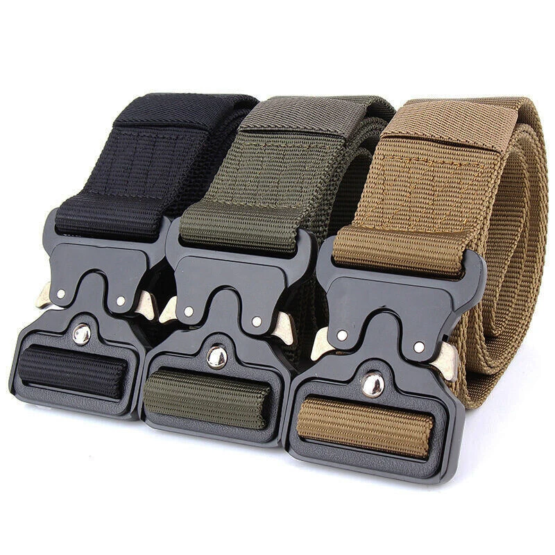 Sabuk Pria Tentara Luar Ruanga - Tactical Combat Belt Quick Release Buckle ulasan dan harga